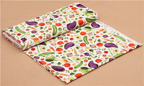 cream vegetable food fabric Robert Kaufman Metro Market Margaret Berg 3