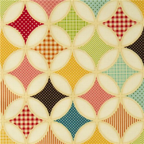 creme Riley Blake laminate ornament fabric from the USA 1