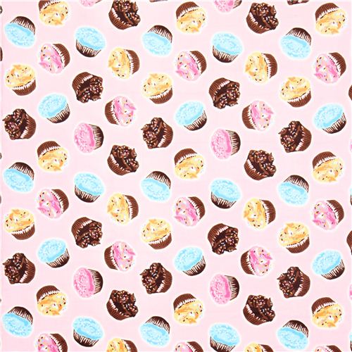 cupcake minky fabric fleece plush Timeless Treasures 2