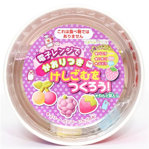 cute DIY eraser making kit Fruits from Japan modeS4u