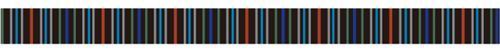 Linda cinta adhesiva decorativa negra con rayas de colores 2