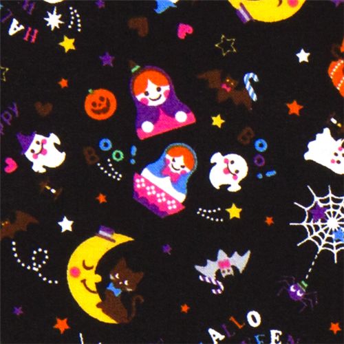 cute Halloween fabric matryoshka ghosts cats 1
