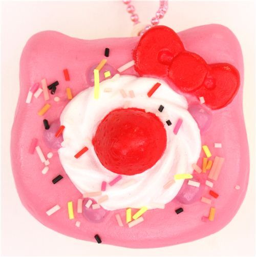 cute Hello Kitty cake bow squishy charm 2