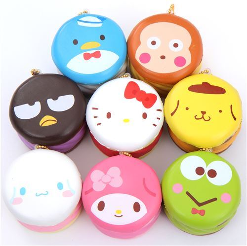 cute Keroppi round cake Puchi cake sweet treat squishy for bag 4