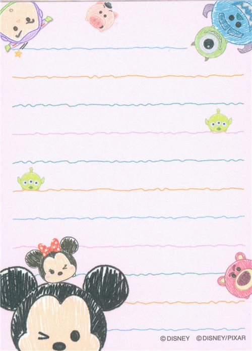cute Mickey Minnie Mouse Disney Tsum Tsum mini Note Pad 