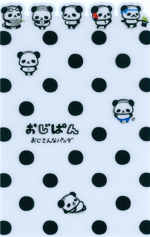 Cute Ojipan Panda Black Dot Desk Pad Writing Mat By Q Lia From Japan Modes4u