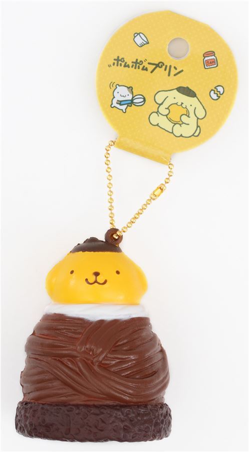 Adorable squishy  Pompompurin en forme de Mont Blanc marron, bijou de tl. 4