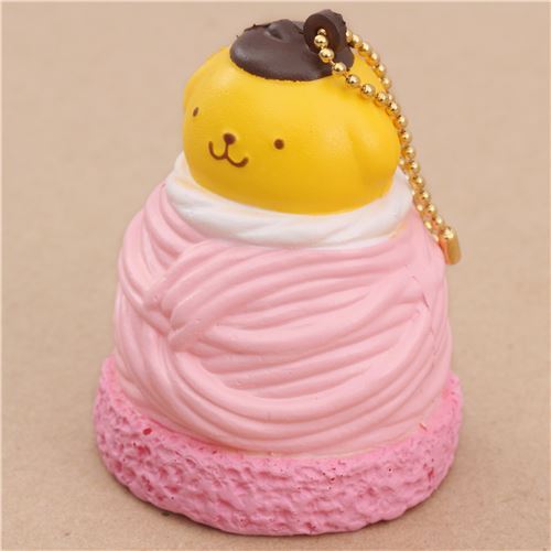 cute Pompompurin pink Mont Blanc squishy for bag 3