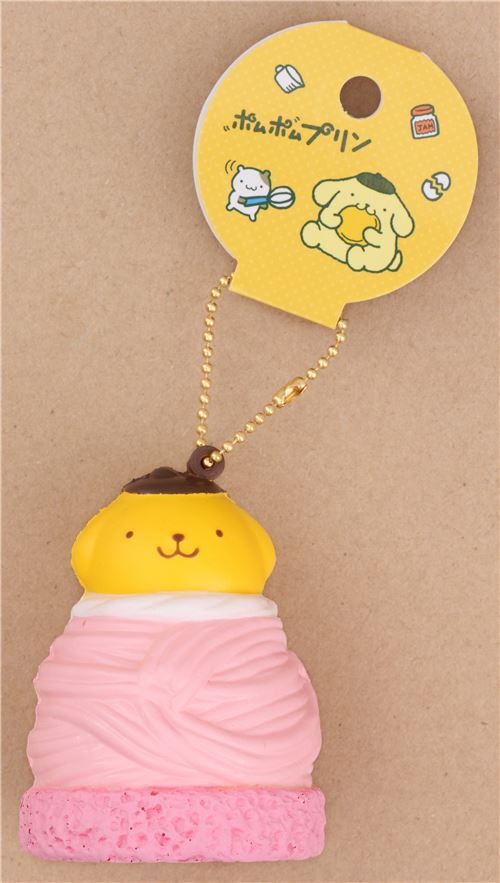 cute Pompompurin pink Mont Blanc squishy for bag 4