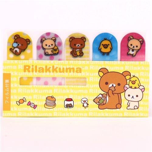 cute Rilakkuma bear chick index stickers bookmark sticker Sticky