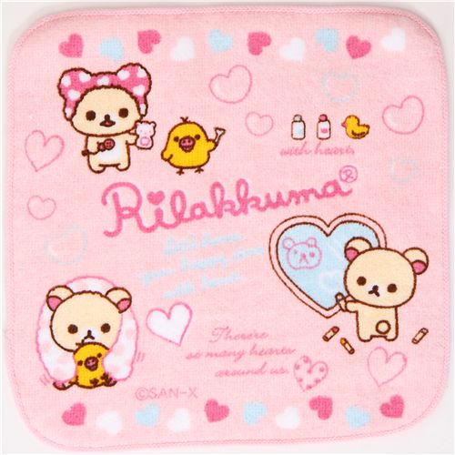 cute Rilakkuma bear towel hearts chick bathroom modeS4u