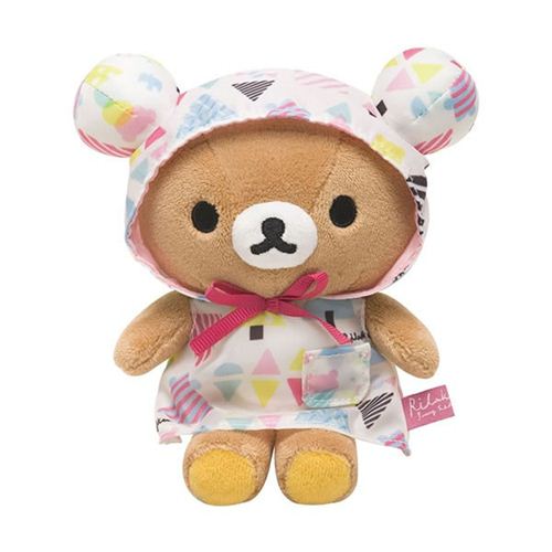 cute Rilakkuma brown bear triangle tree raincoat plush toy by San-X ...