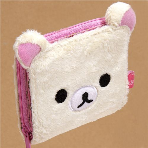 cute Rilakkuma plush wallet white bear by San-X - modeS4u