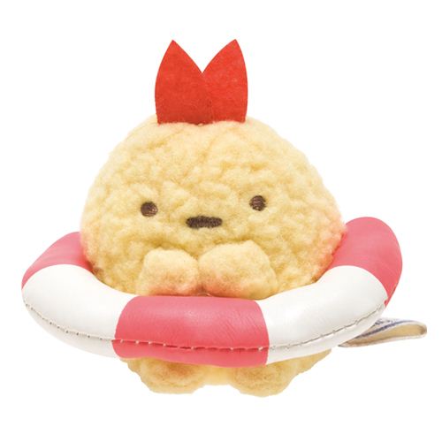 cute Sumikkogurashi sailor prawn tempura mini plush toy by SanX