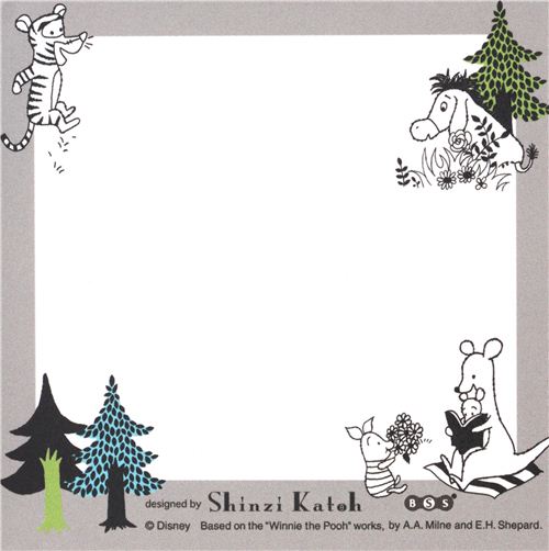 cute Winnie the Pooh bear memo pad paper block pad modeS4u