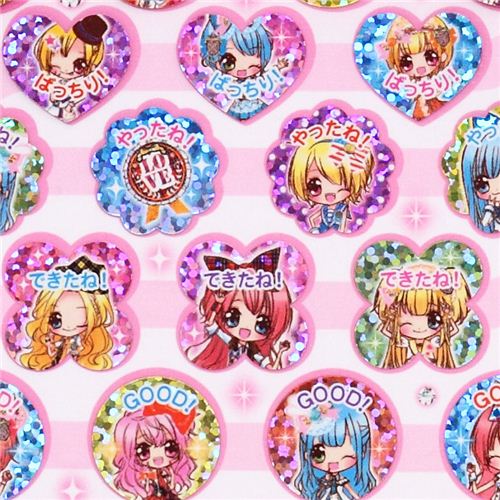 cute anime manga girl stickers from Japan Crux 181861 1