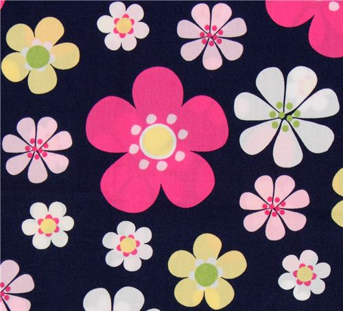 cute beautiful flower fabric 0.5m 1