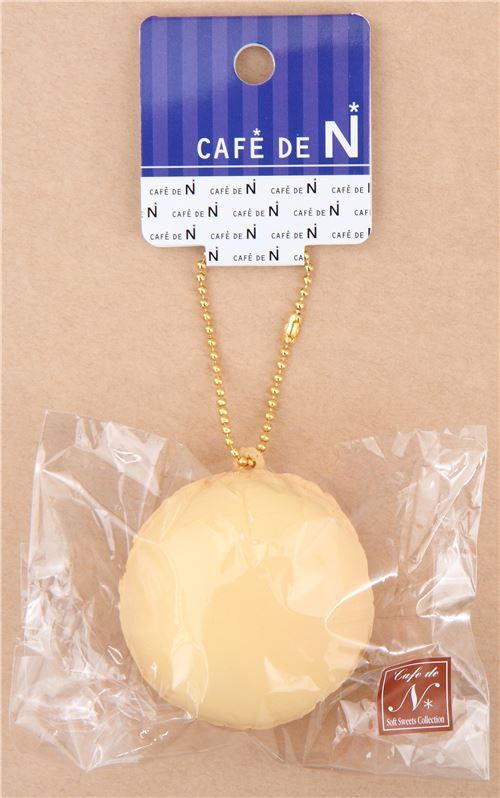 cute beige macaron squishy charm kawaii Cafe de N 3