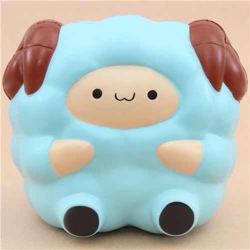 cute blue Pop Pop Sheep Pat Pat Zoo squishy kawaii - Animal Squishy