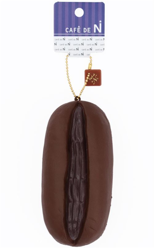 cute bread bun with brown cream filling squishy charm kawaii Cafe de N 3