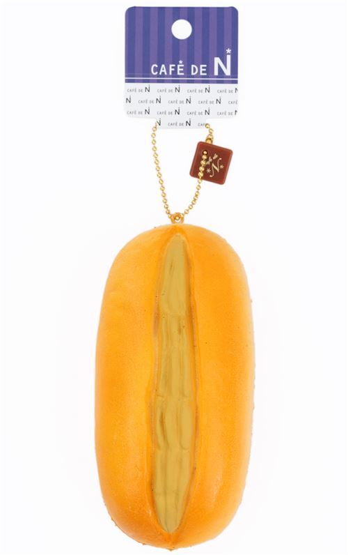 cute bread bun with peanut cream filling squishy charm kawaii Cafe de N 2
