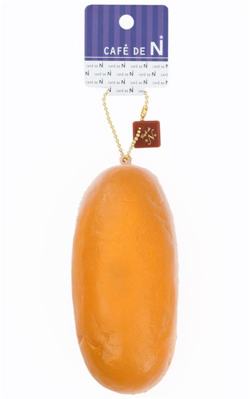 cute brown bread bun squishy charm kawaii Cafe de N 3