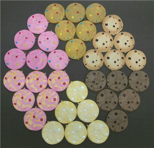 cute brown cookie colorful chocolate chip squishy charm kawaii Cafe de N 8