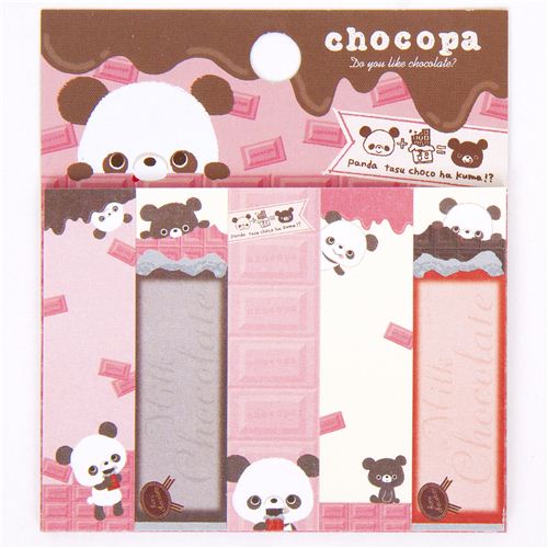 cute Chocopa panda bear Postit bookmark sticker modeS4u