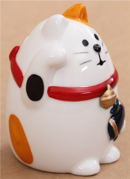 cute chubby ManekiNeko cat coin bank figure from Japan modeS4u