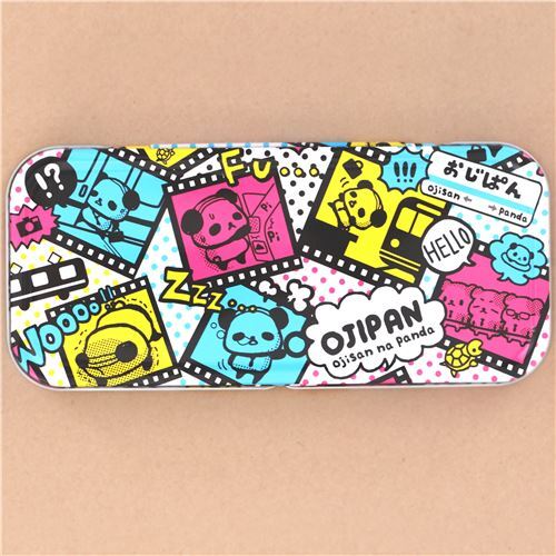 cute colorful Ojipan dot pencil case tin case from Japan modeS4u