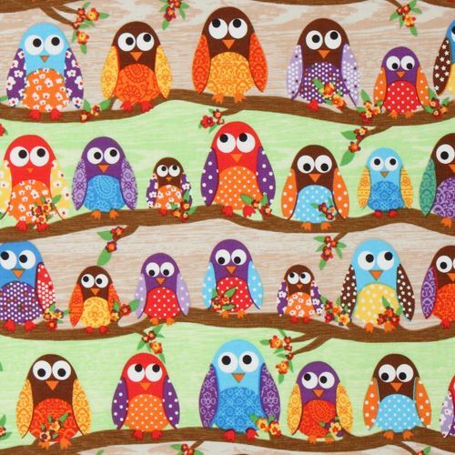 Owl Quilt Fabric