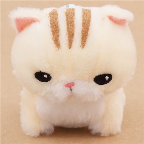 cute cream cat plush toy Chinmari Munchkin from Japan modeS4u