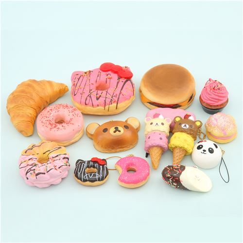 Cute Croissant Pastry Squishy Charm Cafe De N Cafe De N Kawaii Modes4u