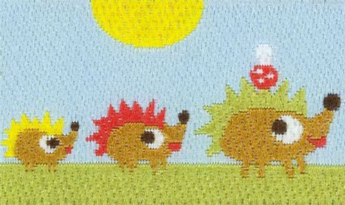 ssses Reh Familie Webband mit Igel Pilze kawaii 2
