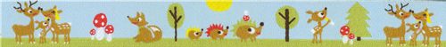 ssses Reh Familie Webband mit Igel Pilze kawaii 3