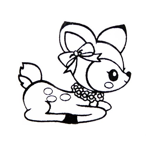 baby deer coloring pages to print - photo #16