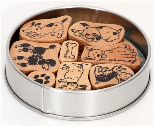 süsses Hunde StempelSet aus Japan Stempel Schreibwaren Kawaii