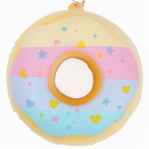 squishy ciambella glassa strisce celesti gialle kawaii Sammy the Patissier 1