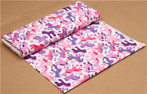 s��er M�rchen Einhorn Stoff lila von Michael Miller USA 3
