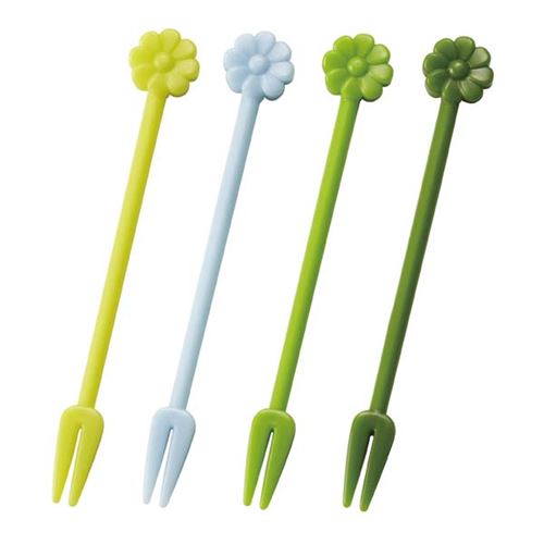 cute flowers food picks for Bento Box Lunch Box modeS4u