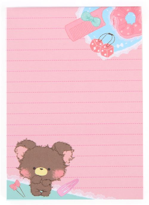 cute funny bear rabbit accessories dot Note Pad from Japan - modeS4u