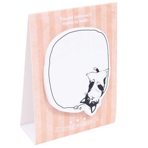 cute funny kitty cat sticky note memo Note Pad with stand from Japan -  modeS4u