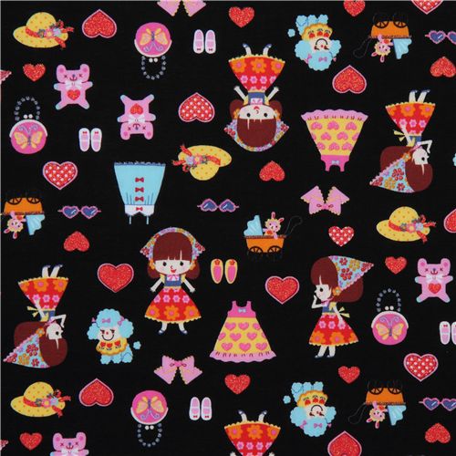 cute girls Japanese fabric Kokka poodle clothes 2