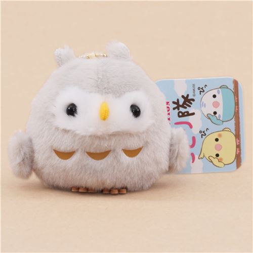 cute grey owl plush toy from Japan - modeS4u