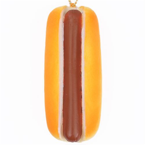 cute hot  dog  food squishy  charm kawaii Cafe de N modeS4u 