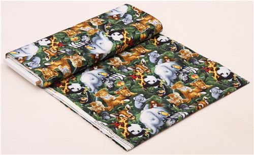 cute jungle animal baby fabric Art Licensing  3