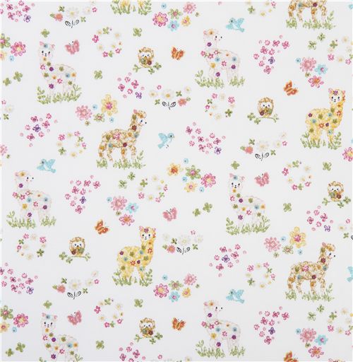 cute lama Japanese fabric Kokka kawaii 2