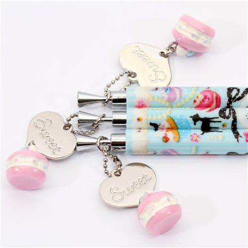 cute macaroon mechanical pencil with charm Japan modeS4u