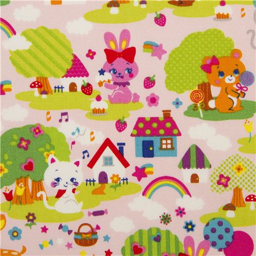 Adorable tissu Oxford rose pâle par Kokka Japon Tissu