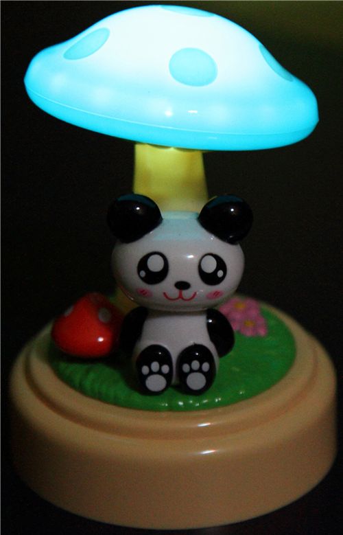 cute panda nightstand lamp toadstool kawaii modeS4u